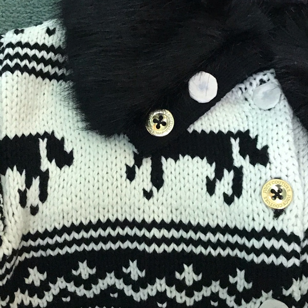 Juicy Couture Girls Collar Sweater